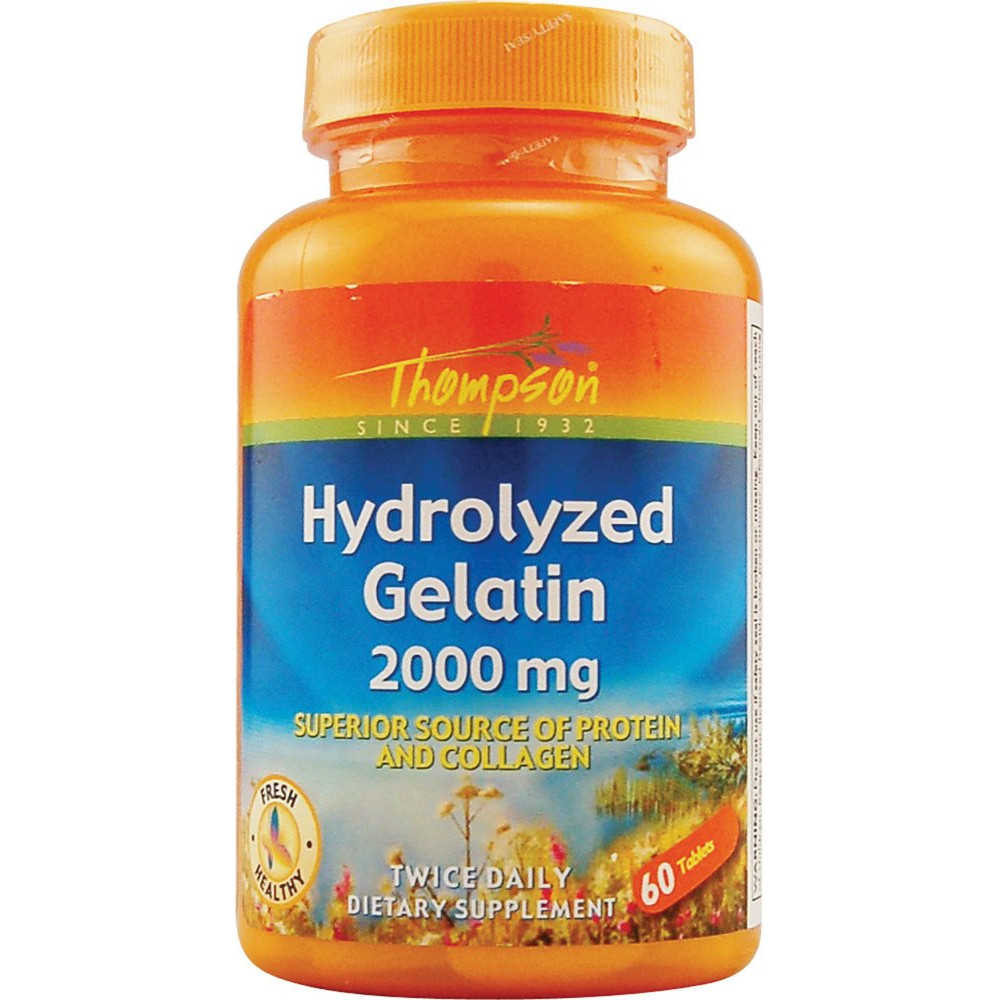 Thompson Hydrolyzed Gelatin 2000 mg 60 tabs - зображення 1