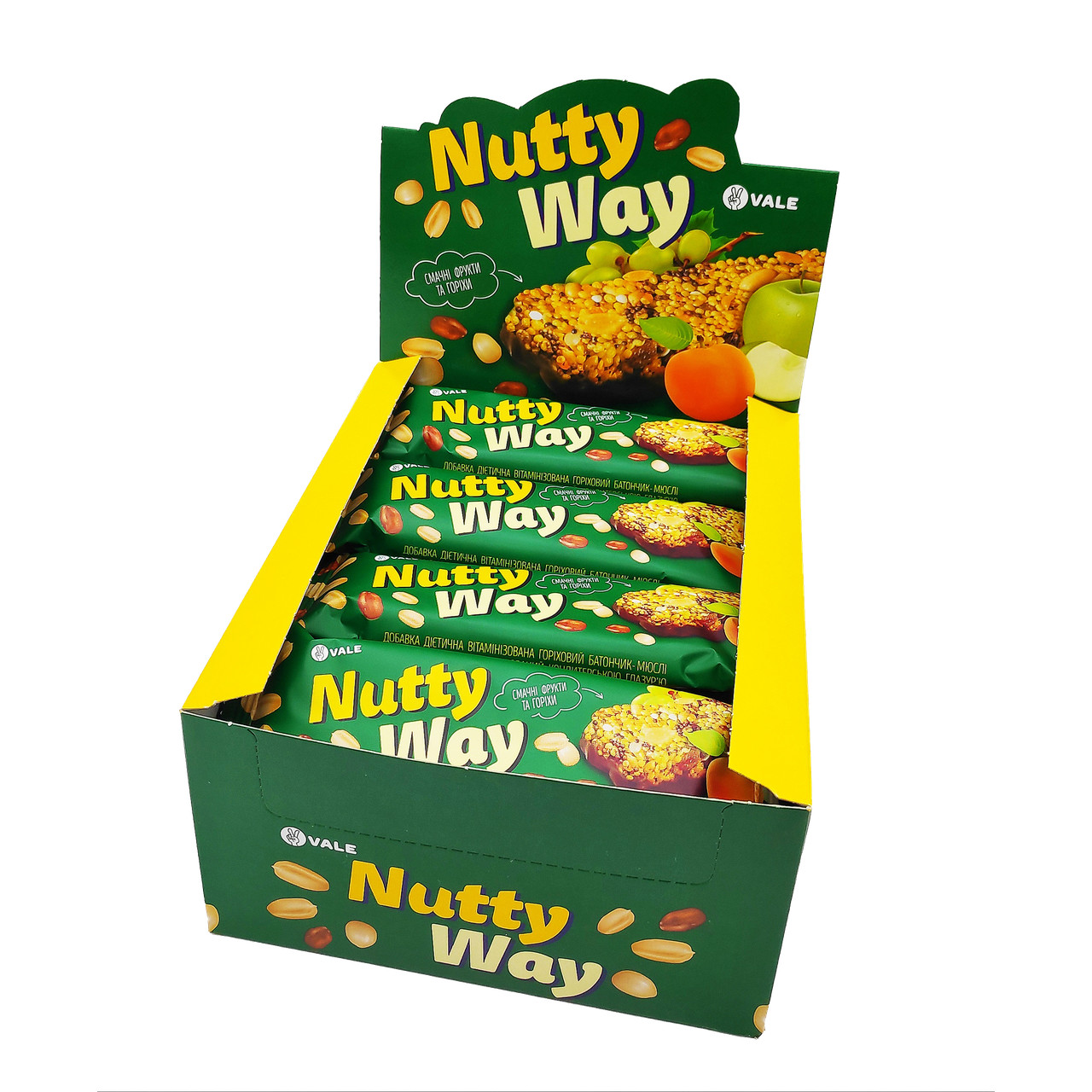 Monsters Vale Nutty Way Green 12x40 g Фруктово-ореховый - зображення 1