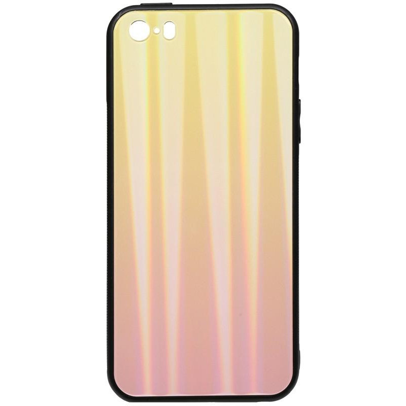 TOTO Aurora Print Glass Case iPhone SE/5s/5 Pink - зображення 1