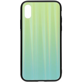 TOTO Aurora Print Glass Case iPhone X/XS Green