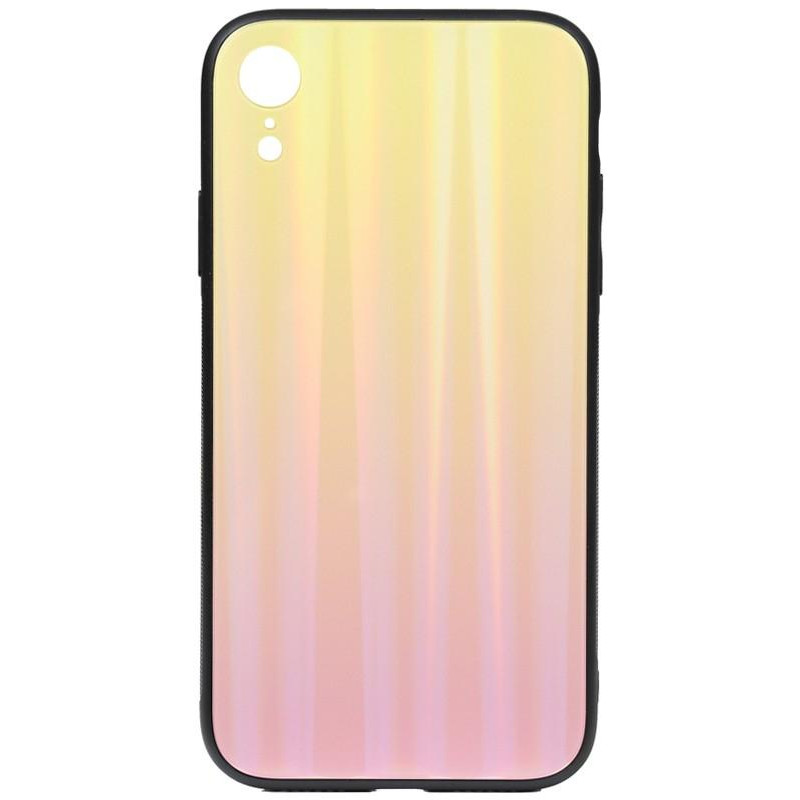 TOTO Aurora Print Glass Case iPhone XR Pink - зображення 1