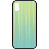 TOTO Aurora Print Glass Case iPhone XS Max Green - зображення 1