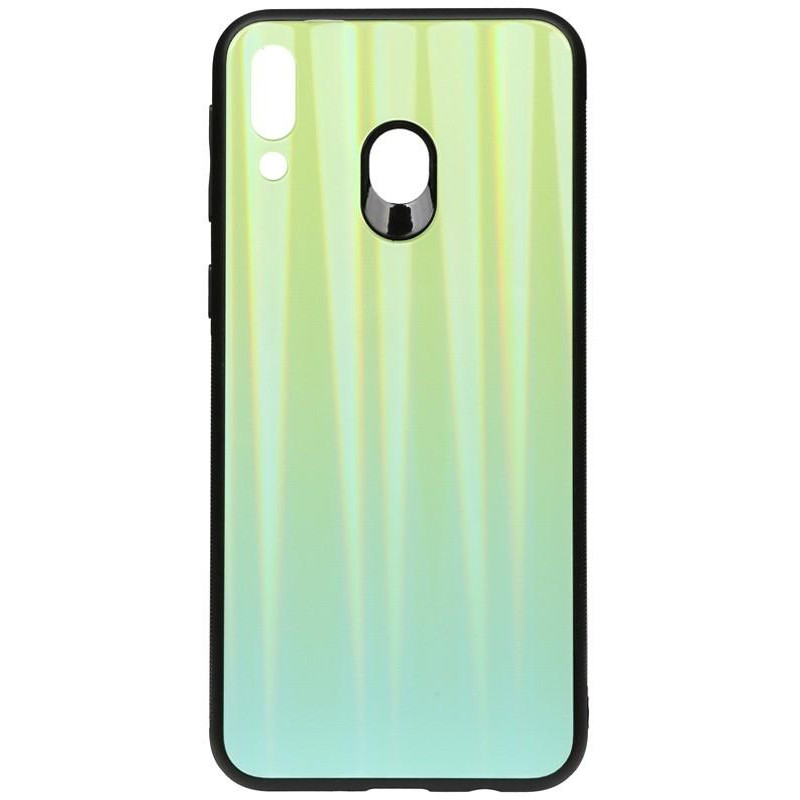 TOTO Aurora Print Glass Case Samsung Galaxy M20 Green - зображення 1