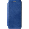 TOTO Book Rounded Leather Case iPhone X/XS Navy Blue - зображення 1