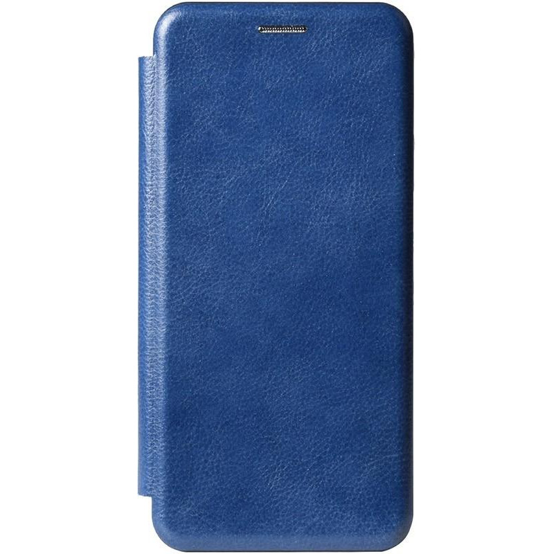 TOTO Book Rounded Leather Case iPhone X/XS Navy Blue - зображення 1