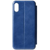 TOTO Book Rounded Leather Case iPhone X/XS Navy Blue - зображення 2