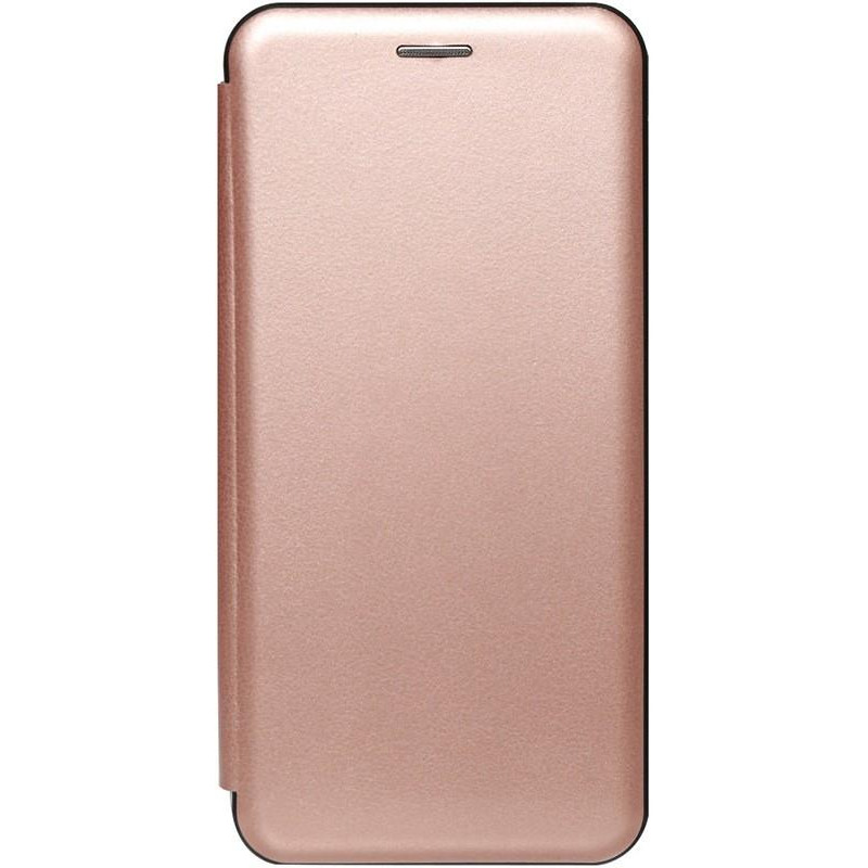 TOTO Book Rounded Leather Case iPhone X/XS Rose Gold - зображення 1