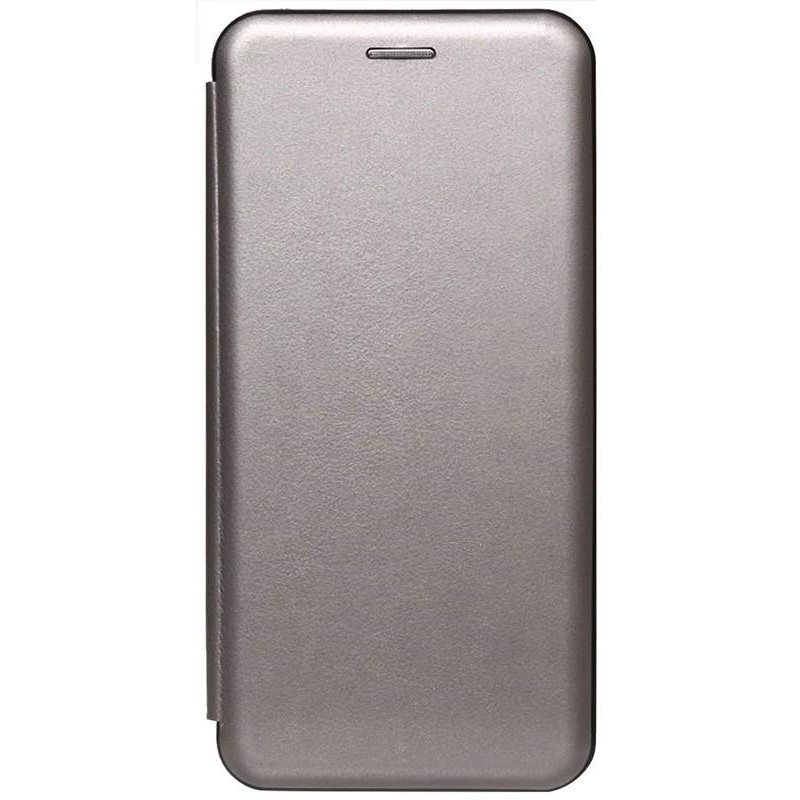 TOTO Book Rounded Leather Case iPhone XS Max Gray - зображення 1