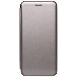 TOTO Book Rounded Leather Case Huawei Y7 2019 Gray