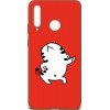 TOTO Cartoon Soft Silicone TPU Case Huawei P Smart+ 2019 Cat Red - зображення 1