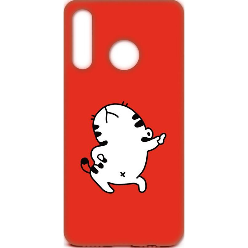 TOTO Cartoon Soft Silicone TPU Case Huawei Y7 2019 Cat Red - зображення 1