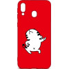 TOTO Cartoon Soft Silicone TPU Case Samsung Galaxy M20 Cat Red - зображення 1