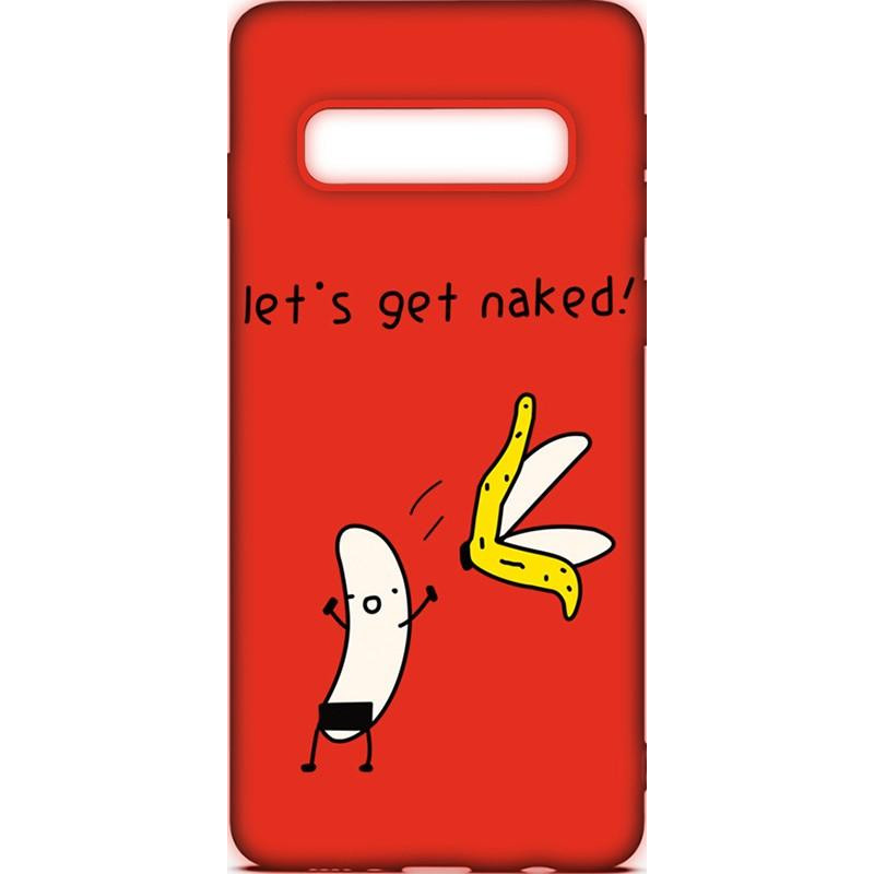 TOTO Cartoon Soft Silicone TPU Case Samsung Galaxy S10 Banana Red - зображення 1