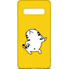 TOTO Cartoon Soft Silicone TPU Case Samsung Galaxy S10 Cat Yellow - зображення 1