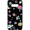 TOTO Cartoon Soft Silicone TPU Case Samsung Galaxy S10e Space Planets Black - зображення 1