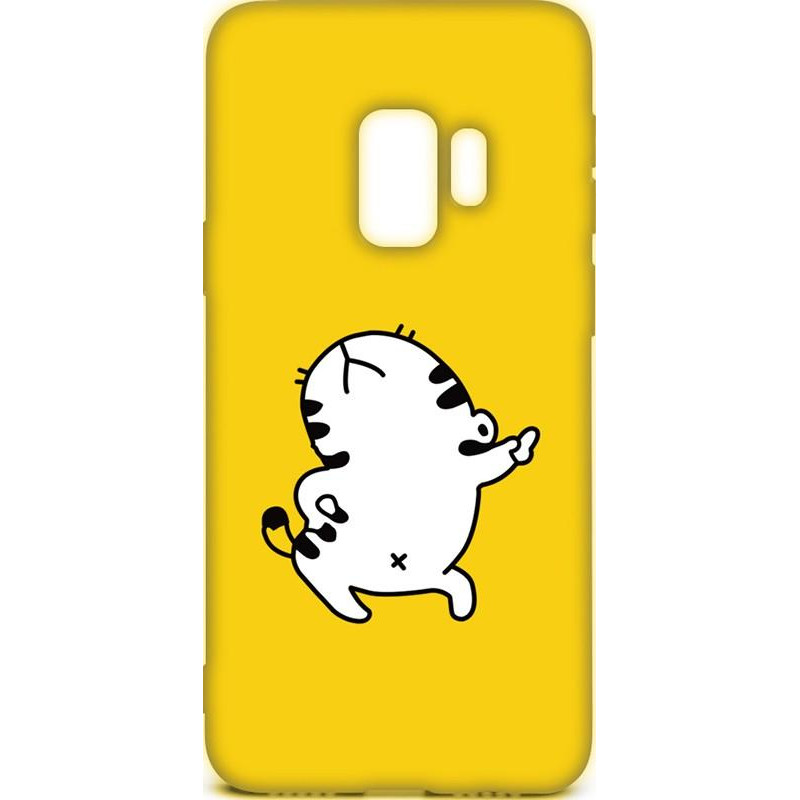 TOTO Cartoon Soft Silicone TPU Case Samsung Galaxy S9 Cat Yellow - зображення 1