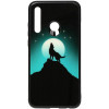 TOTO Night Light Print Glass Case Huawei P Smart+ 2019 Howling Wolf - зображення 1