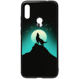 TOTO Night Light Print Glass Case Xiaomi Redmi Note 7 Howling Wolf