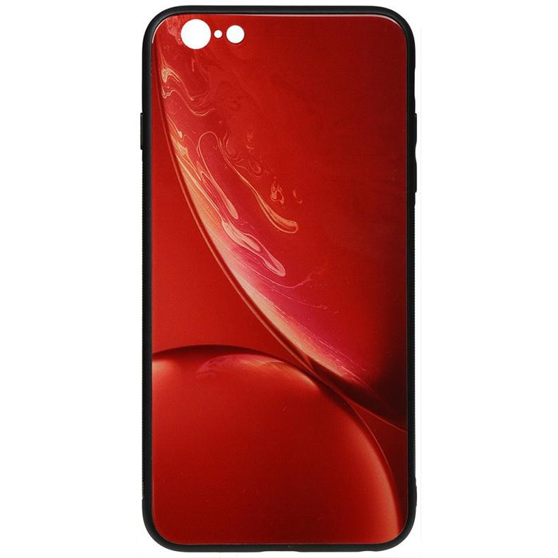 TOTO Print Glass Space Case iPhone 6/6s Red - зображення 1