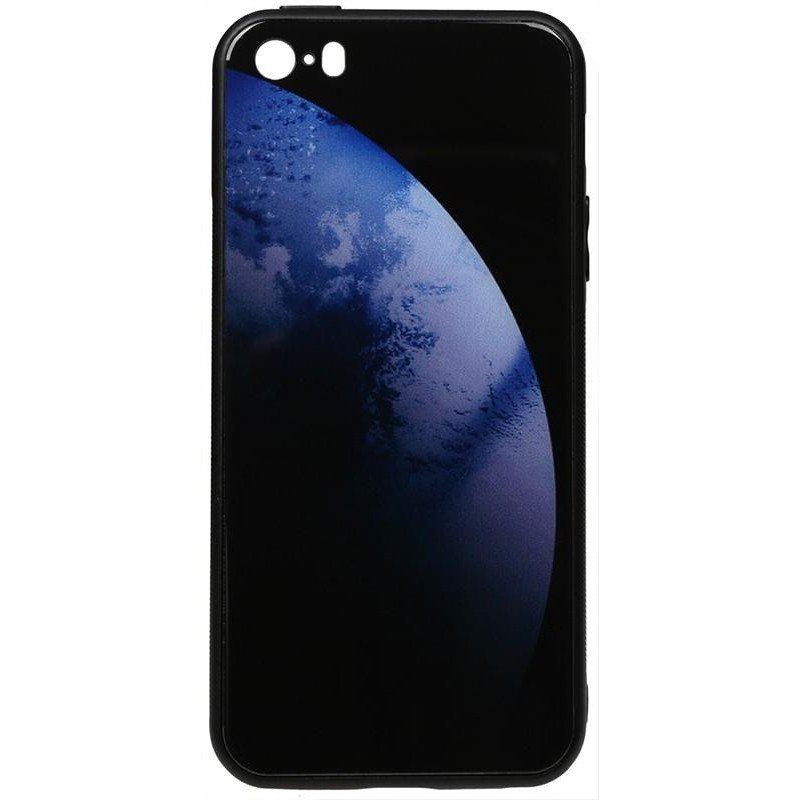 TOTO Print Glass Space Case iPhone SE/5s/5 Dark Blue - зображення 1