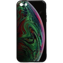 TOTO Print Glass Space Case iPhone SE/5s/5 Green