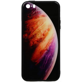 TOTO Print Glass Space Case iPhone SE/5s/5 Lilac