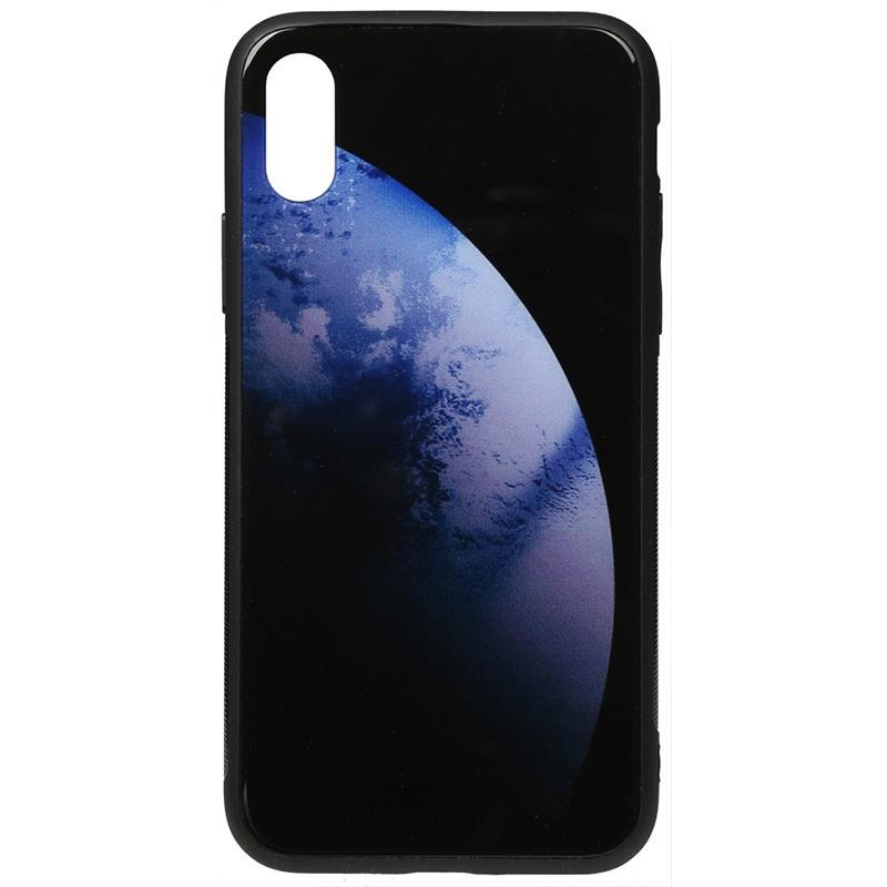 TOTO Print Glass Space Case iPhone X/XS Dark Blue - зображення 1