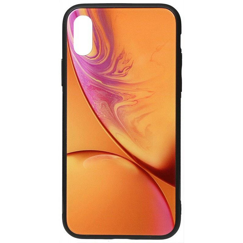 TOTO Print Glass Space Case iPhone X/XS Yellow - зображення 1