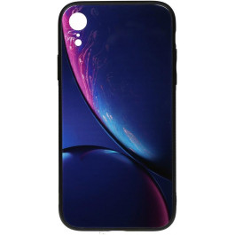 TOTO Print Glass Space Case iPhone XR Blue