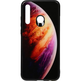 TOTO Print Glass Space Case Huawei P Smart+ 2019 Lilac