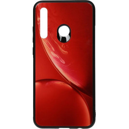 TOTO Print Glass Space Case Huawei P Smart+ 2019 Red