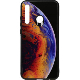 TOTO Print Glass Space Case Huawei P Smart+ 2019 Violet
