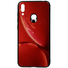 TOTO Print Glass Space Case Huawei Y7 2019 Red