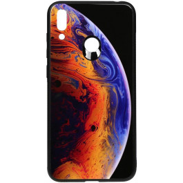 TOTO Print Glass Space Case Huawei Y7 2019 Violet