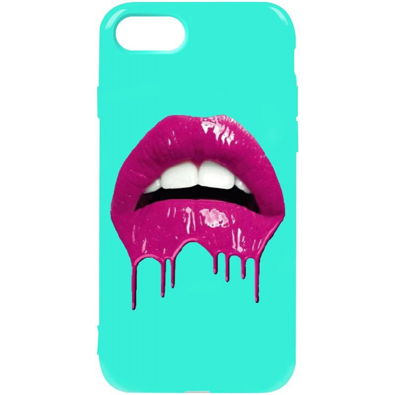 TOTO Pure TPU 2mm Print Case iPhone 7/8 #32 Lips Mint - зображення 1