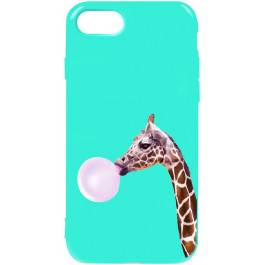 TOTO Pure TPU 2mm Print Case iPhone 7/8 #37 Giraff Gum Mint