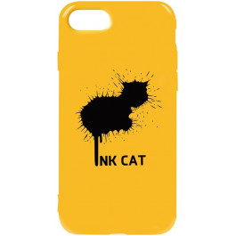 TOTO Pure TPU 2mm Print Case iPhone 7/8 #48 Inkcat Yellow