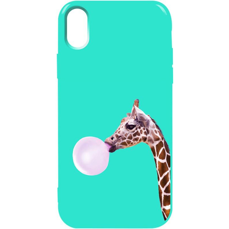 TOTO Pure TPU 2mm Print Case iPhone X/XS #37 Giraff Gum Mint - зображення 1