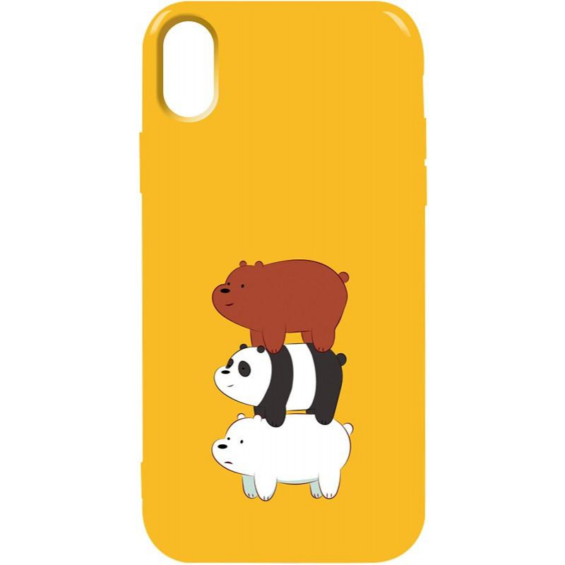 TOTO Pure TPU 2mm Print Case iPhone XS Max #13 Bears Yellow - зображення 1