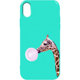 TOTO Pure TPU 2mm Print Case iPhone XS Max #37 Giraff Gum Mint