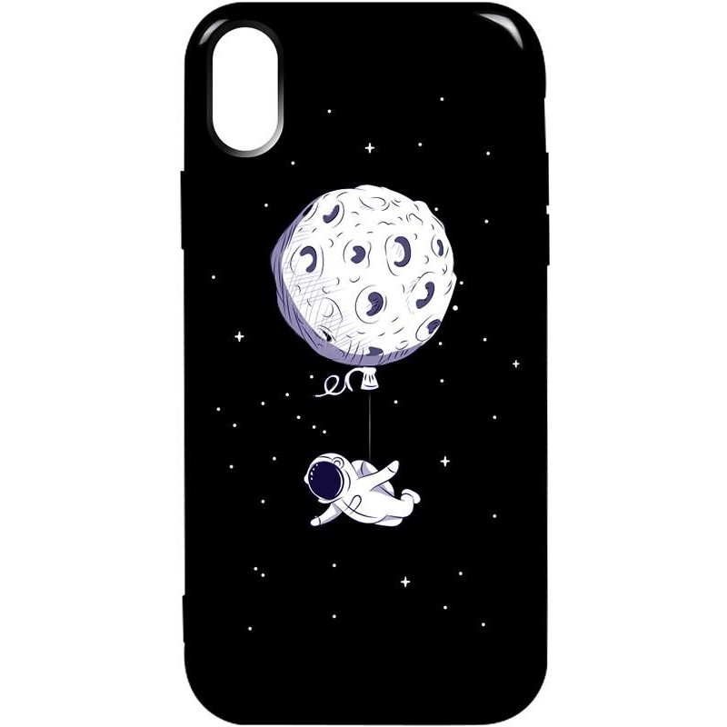 TOTO Pure TPU 2mm Print Case iPhone XS Max #47 Space Moon Black - зображення 1