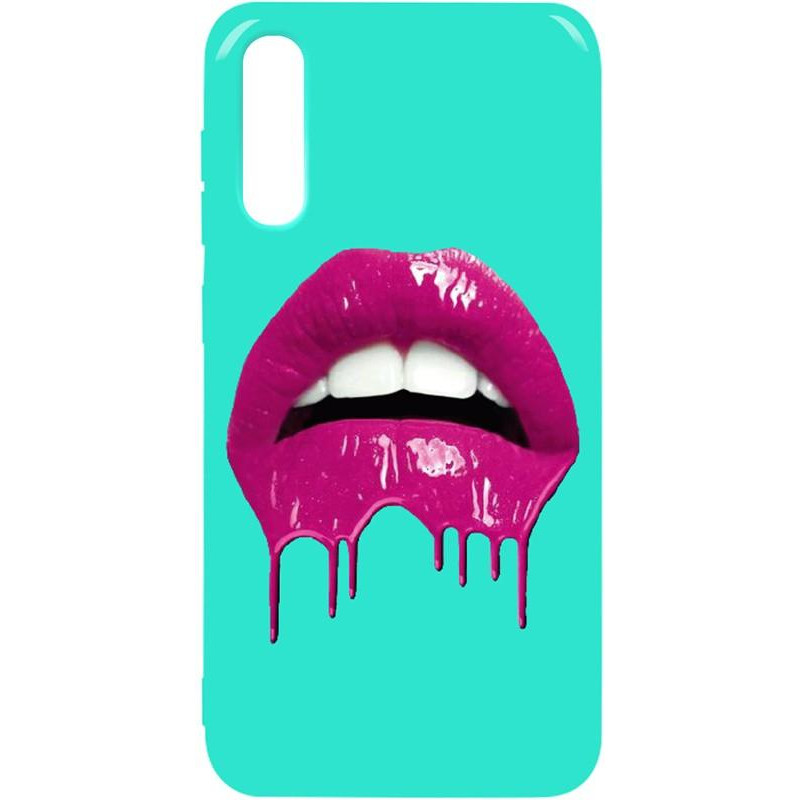 TOTO Pure TPU 2mm Print Case Samsung Galaxy A50 #32 Lips Mint - зображення 1