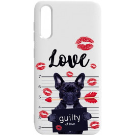   TOTO Pure TPU 2mm Print Case Samsung Galaxy A50 #39 Dog Kiss White