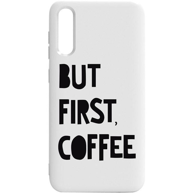 TOTO Pure TPU 2mm Print Case Samsung Galaxy A50 #41 First Coffee White - зображення 1