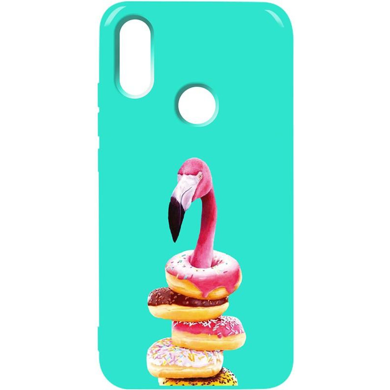 TOTO Pure TPU 2mm Print Case Xiaomi Redmi 7 #35 Flamingo Donats Mint - зображення 1