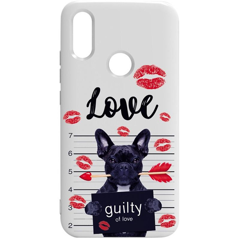 TOTO Pure TPU 2mm Print Case Xiaomi Redmi 7 #39 Dog Kiss White - зображення 1