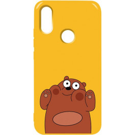 TOTO Pure TPU 2mm Print Case Xiaomi Redmi 7 #56 Bear Ups Yellow