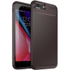 TOTO TPU Carbon Fiber 1,5mm Case iPhone 7 Plus/8 Plus Coffee - зображення 1