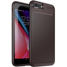 TOTO TPU Carbon Fiber 1,5mm Case iPhone 7 Plus/8 Plus Coffee