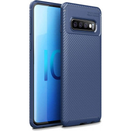 TOTO TPU Carbon Fiber 1,5mm Case Samsung Galaxy S10 Dark Blue